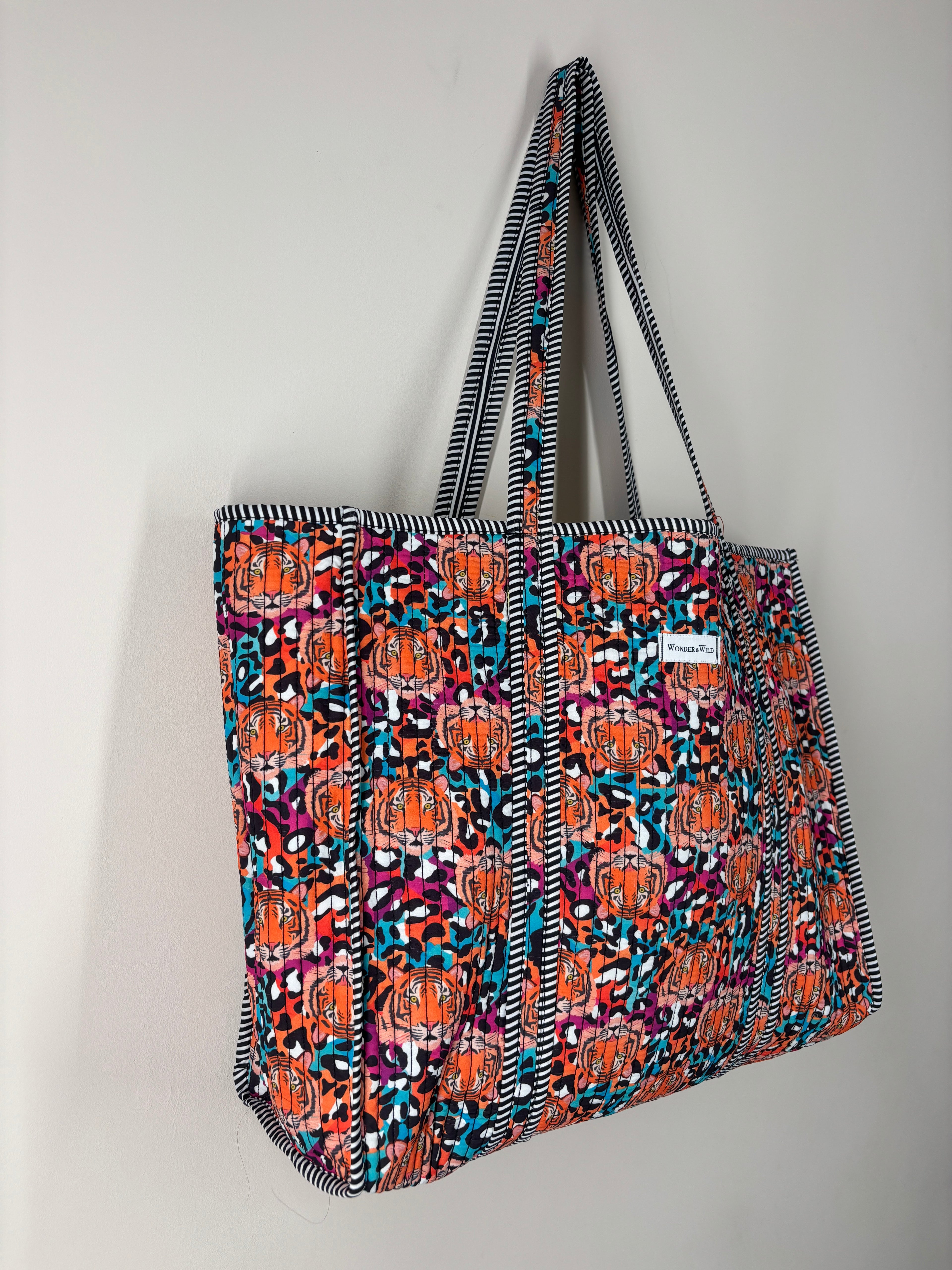 Leopard Tiger Reversible Shopper