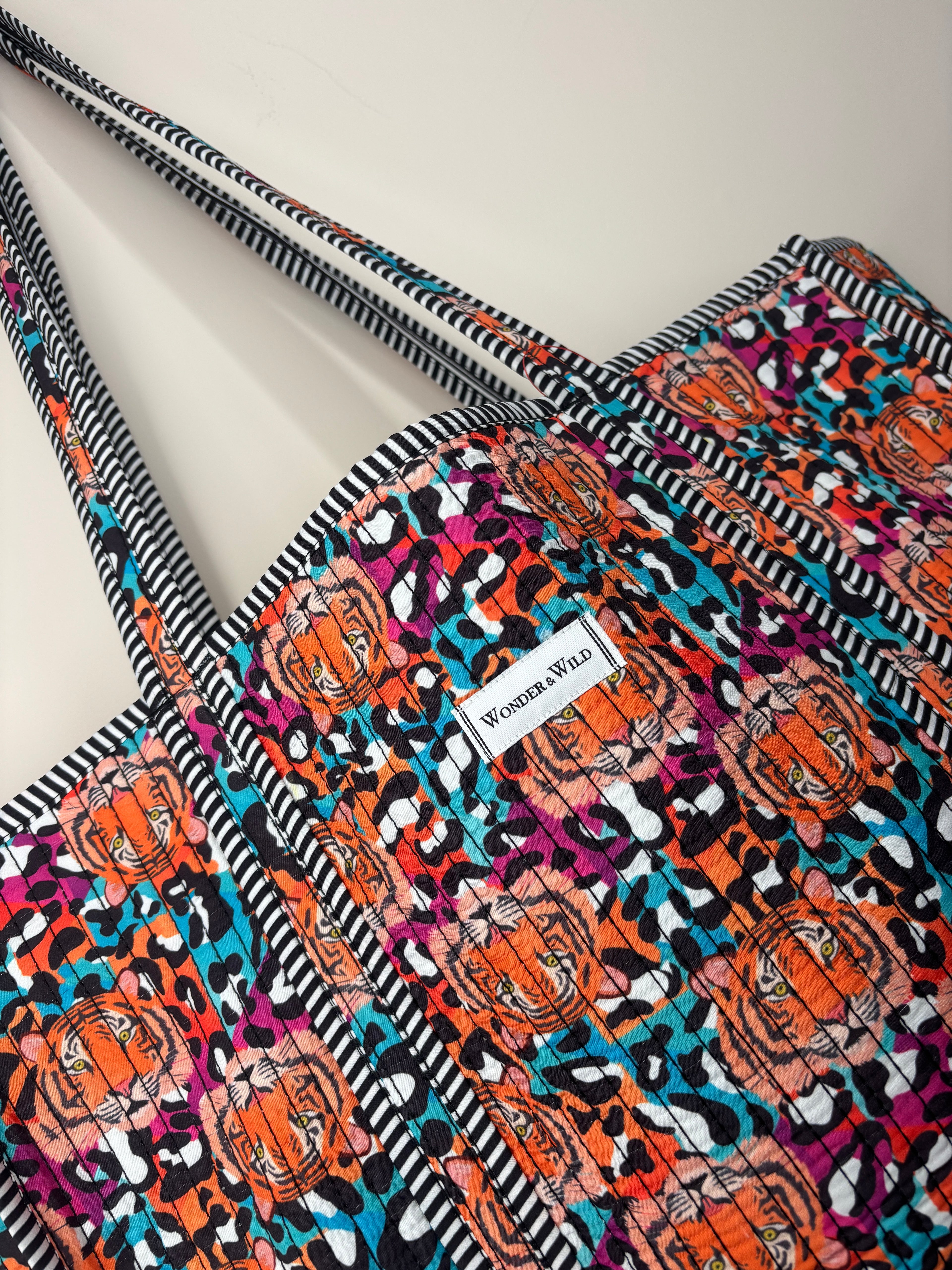 Leopard Tiger Reversible Shopper