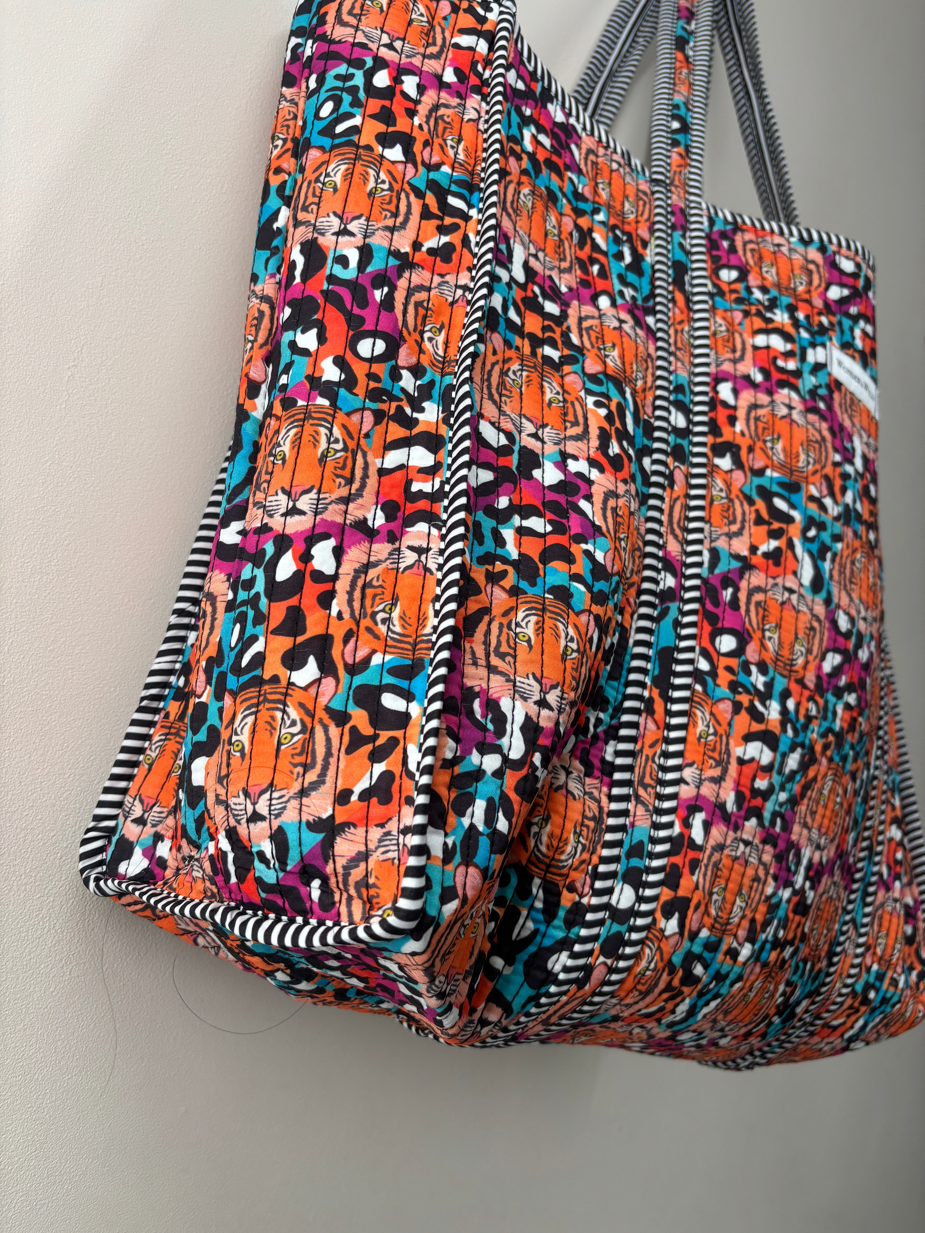 Leopard Tiger Reversible Shopper