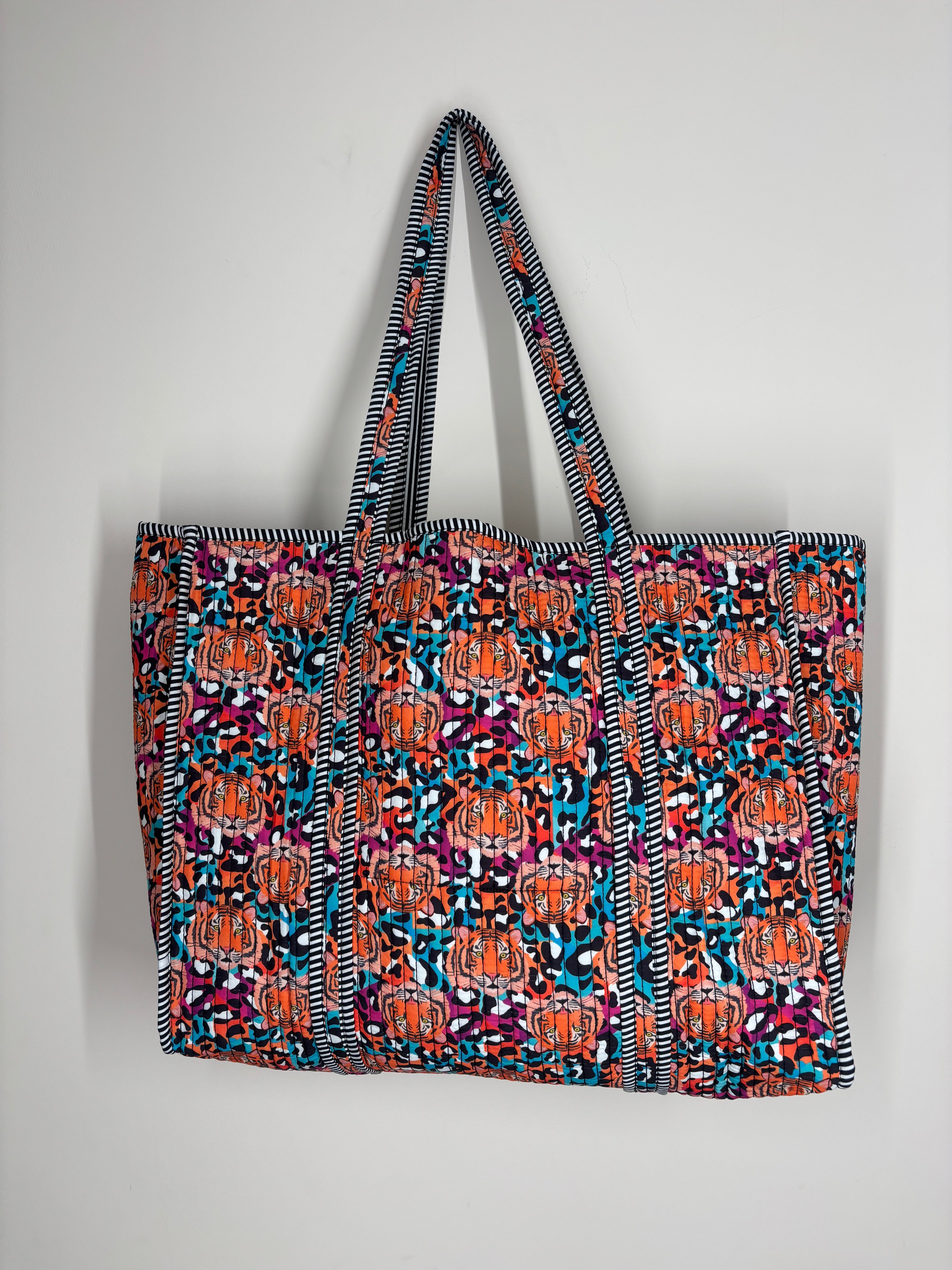 Leopard Tiger Reversible Shopper