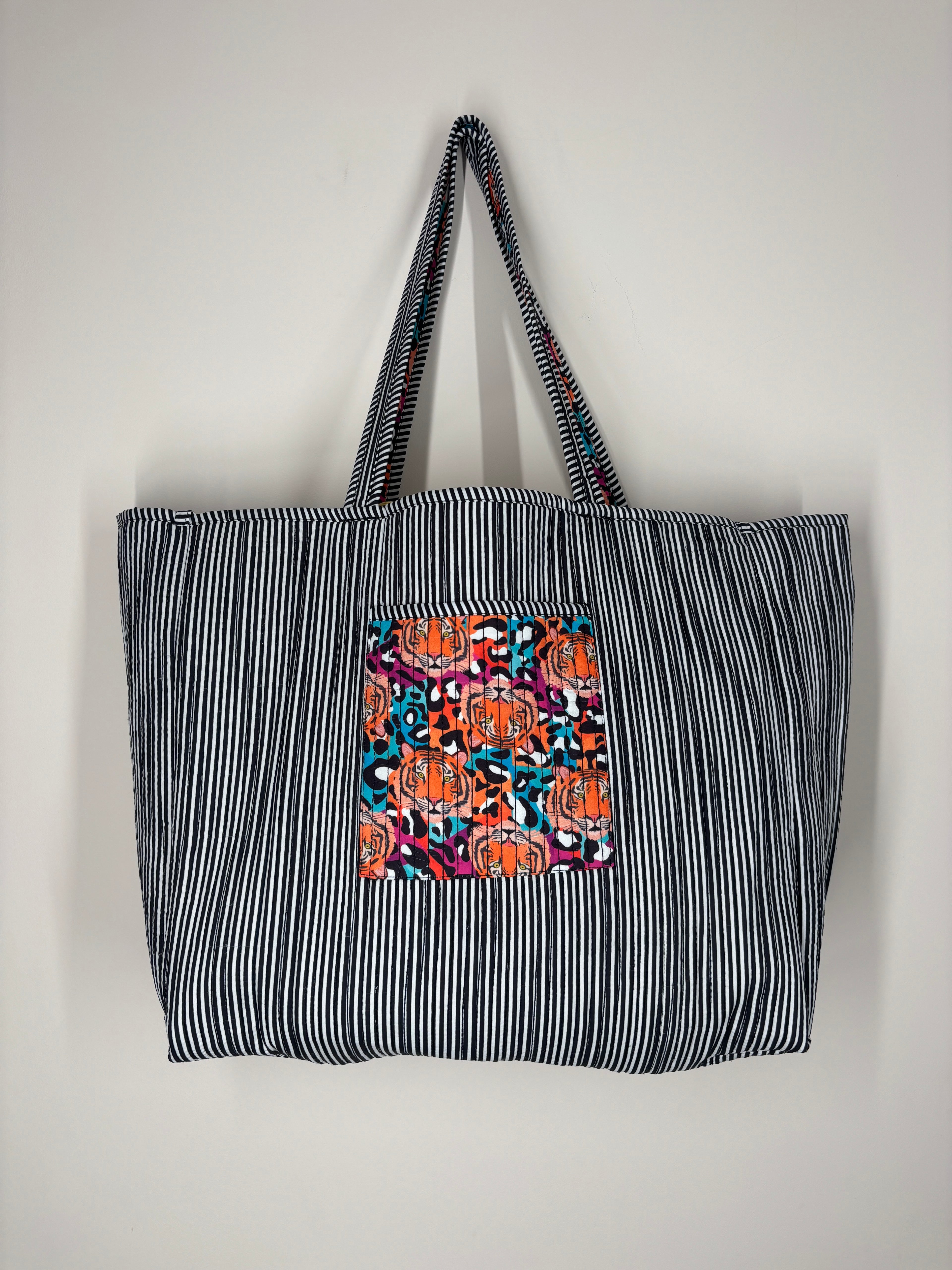 Leopard Tiger Reversible Shopper