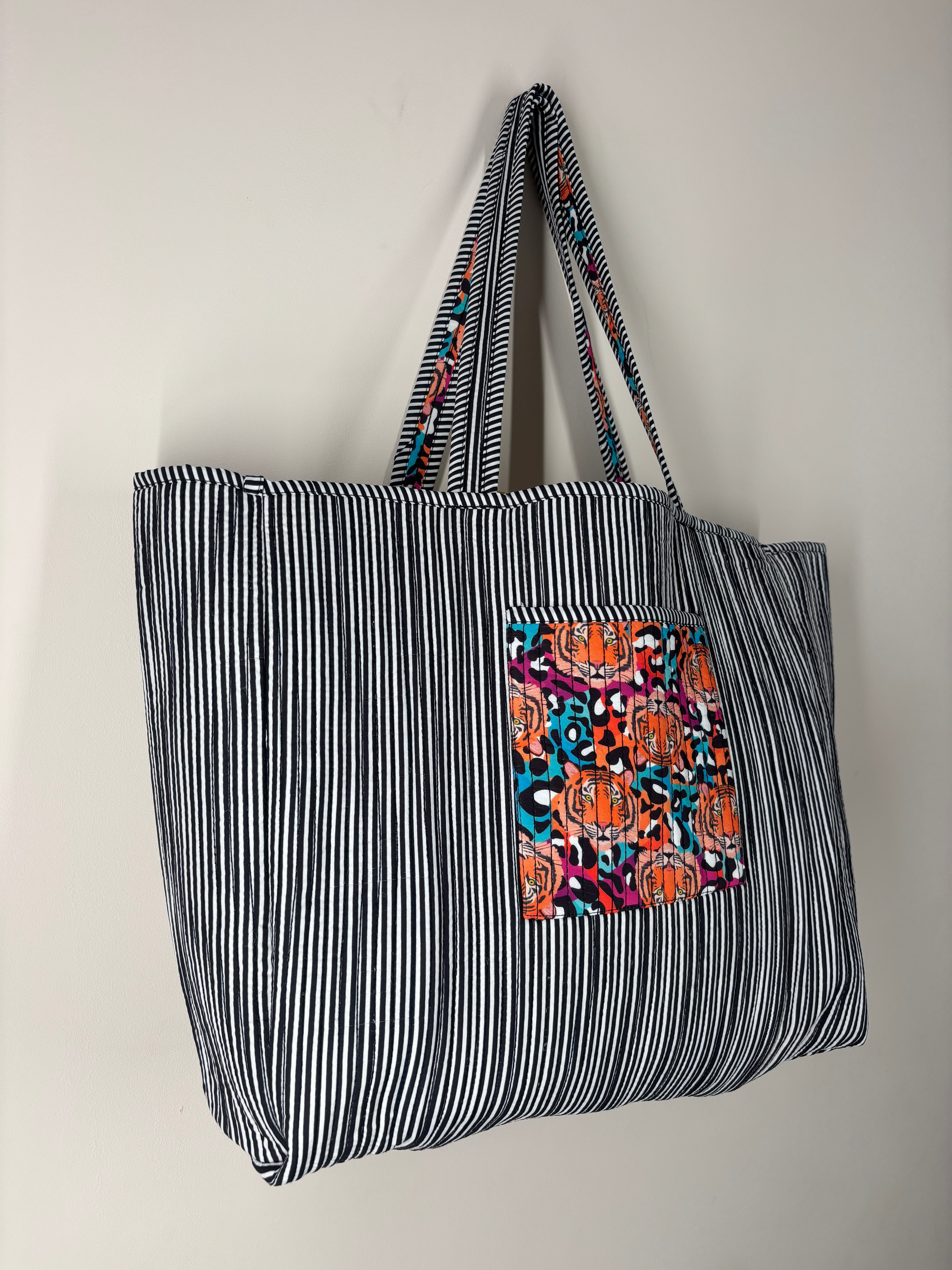 Leopard Tiger Reversible Shopper