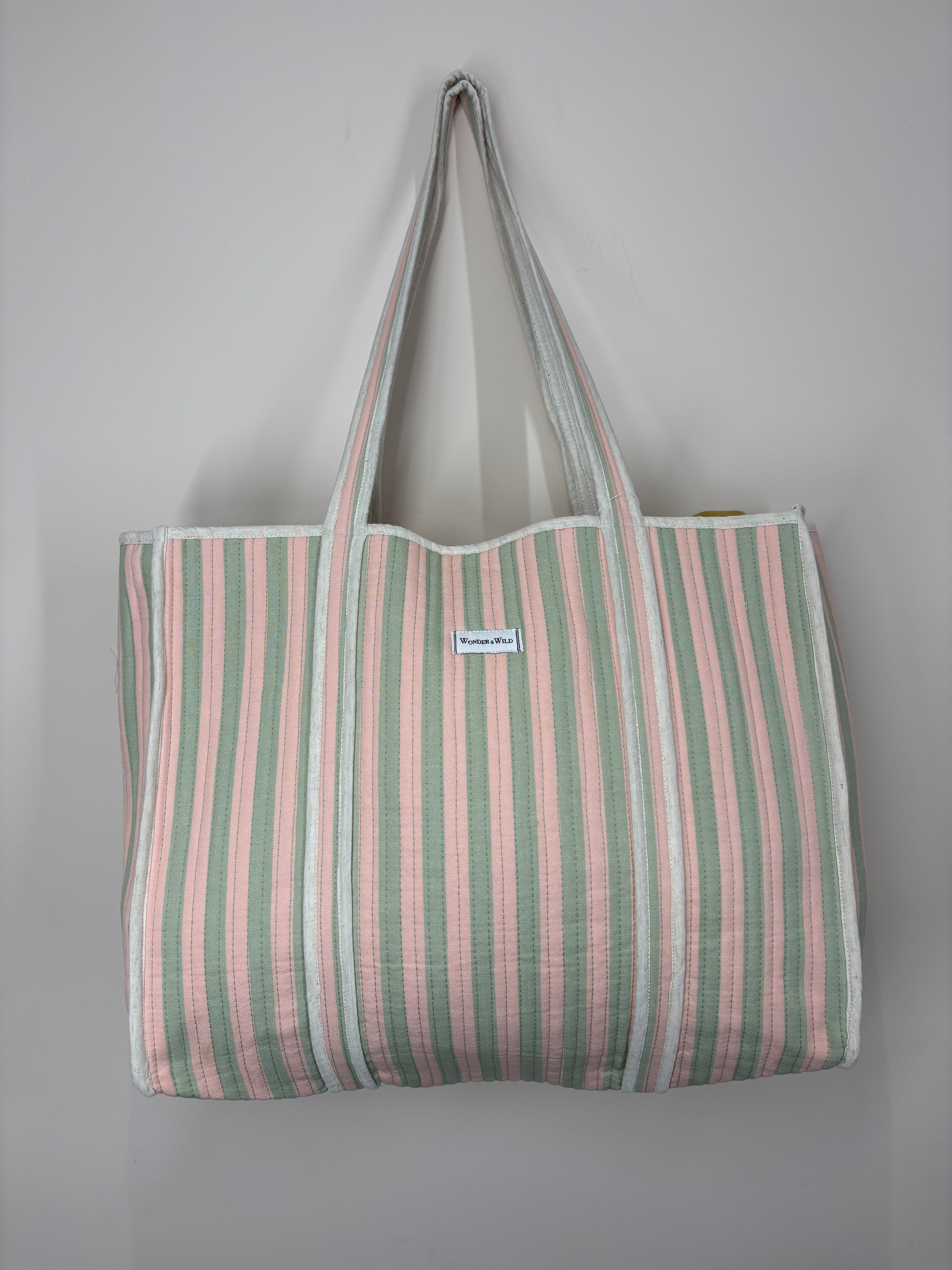 Riviera Stripe Reversible Shopper