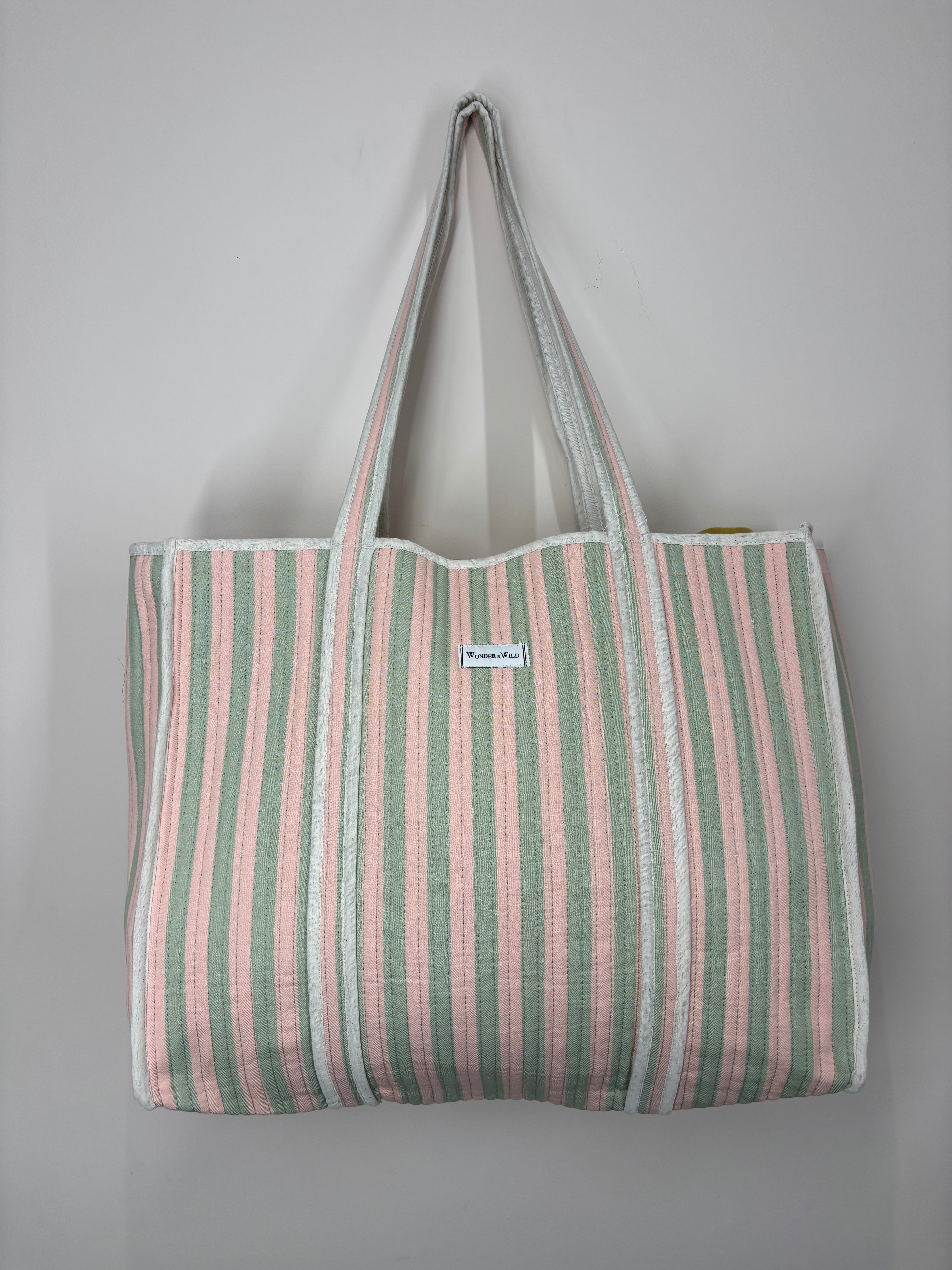 Riviera Stripe Reversible Shopper