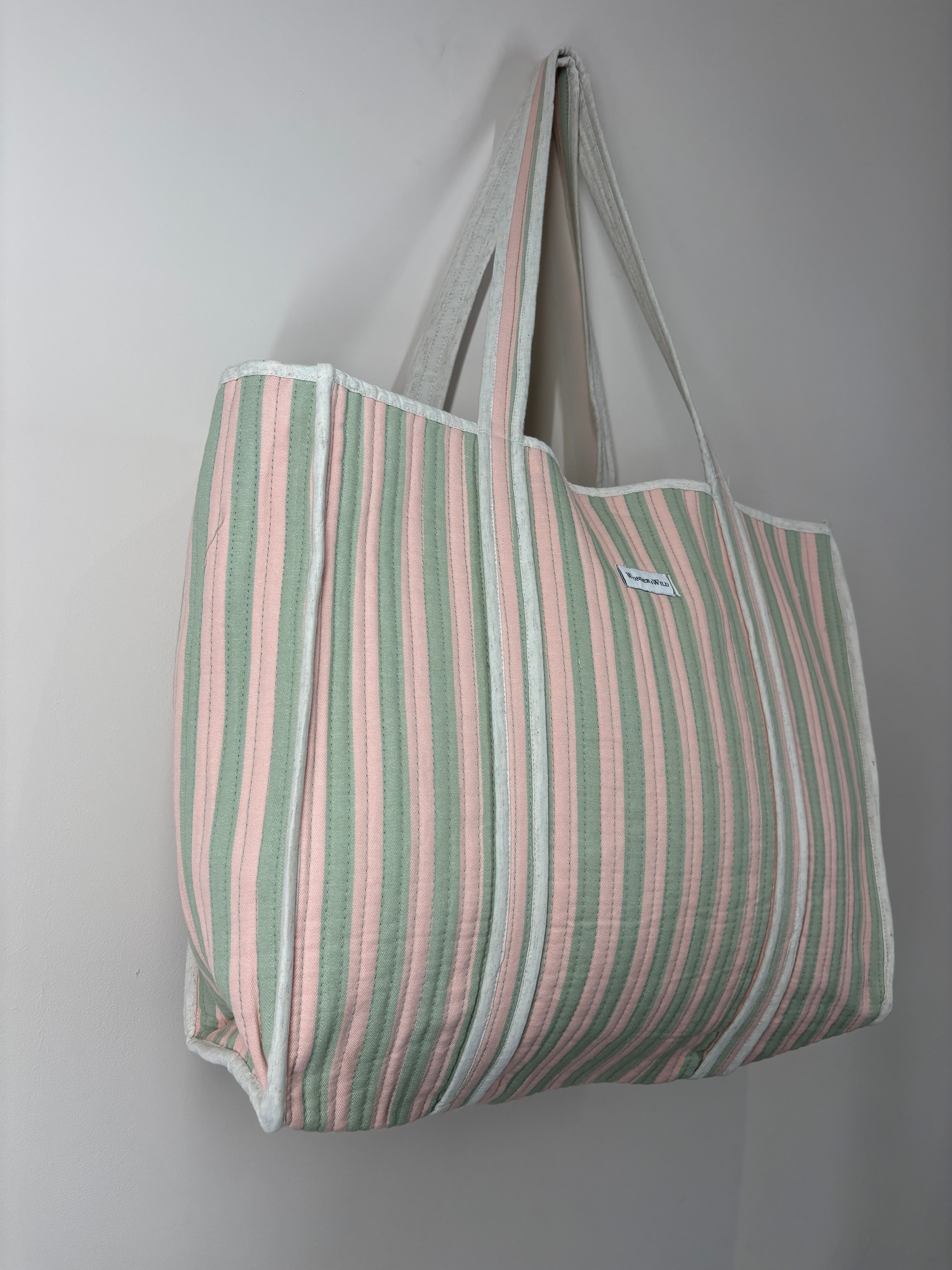 Riviera Stripe Reversible Shopper