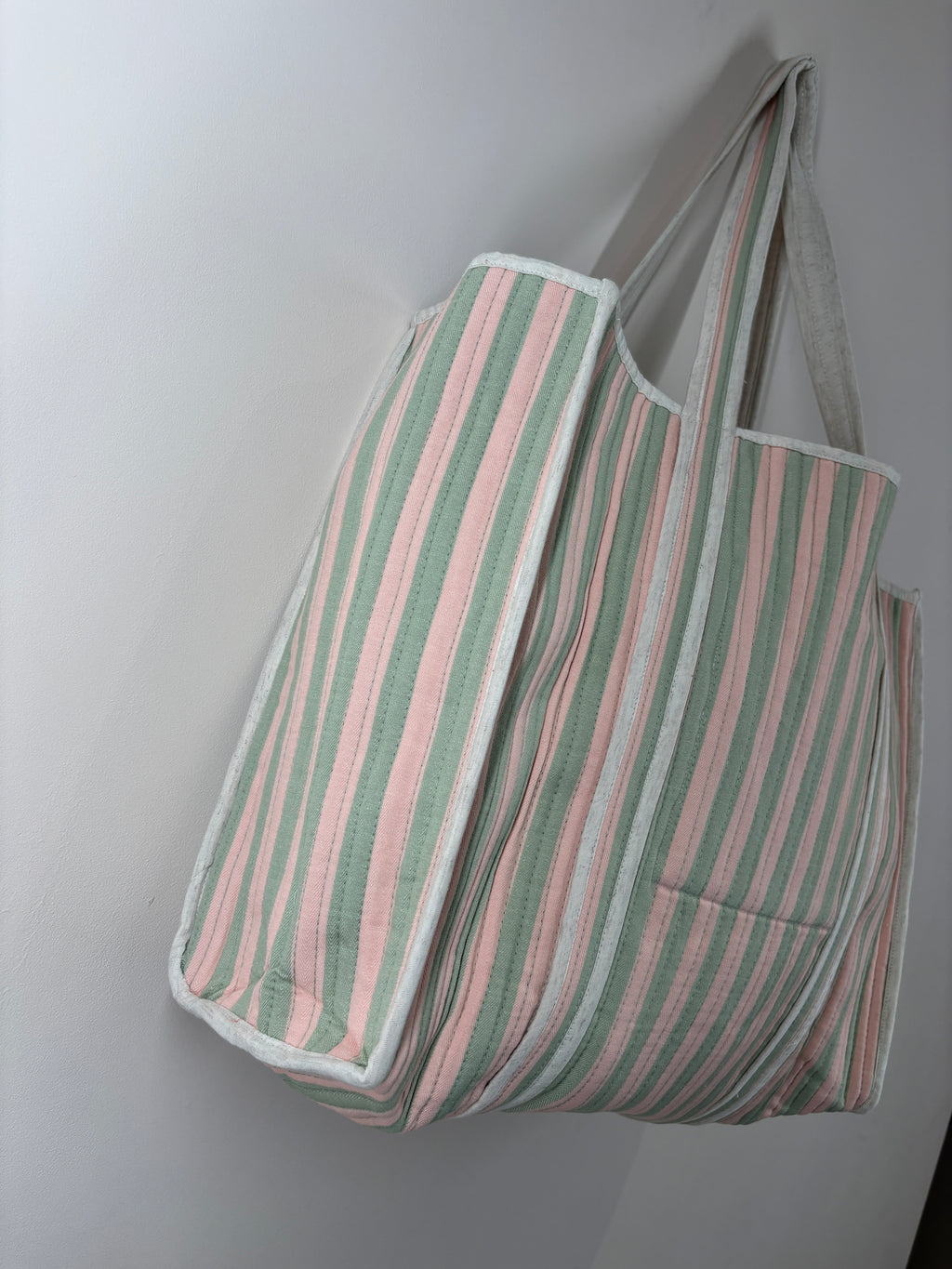 Riviera Stripe Reversible Shopper