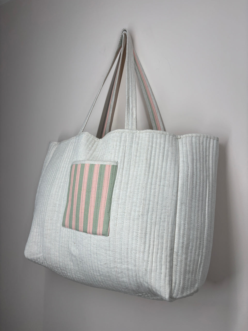 Riviera Stripe Reversible Shopper