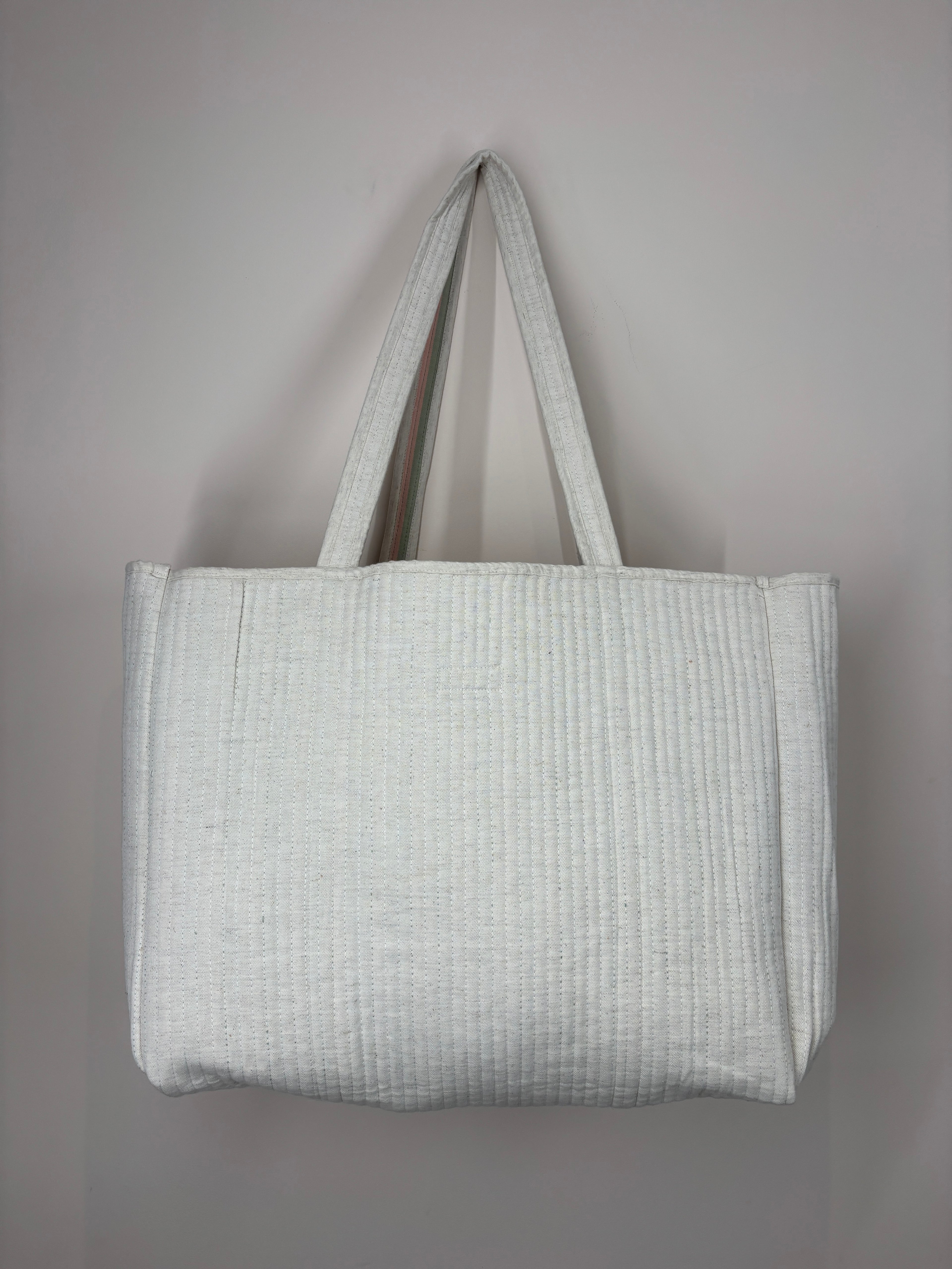 Riviera Stripe Reversible Shopper