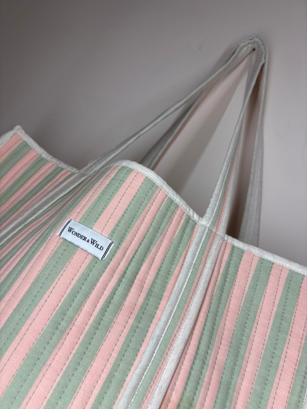 Riviera Stripe Reversible Shopper