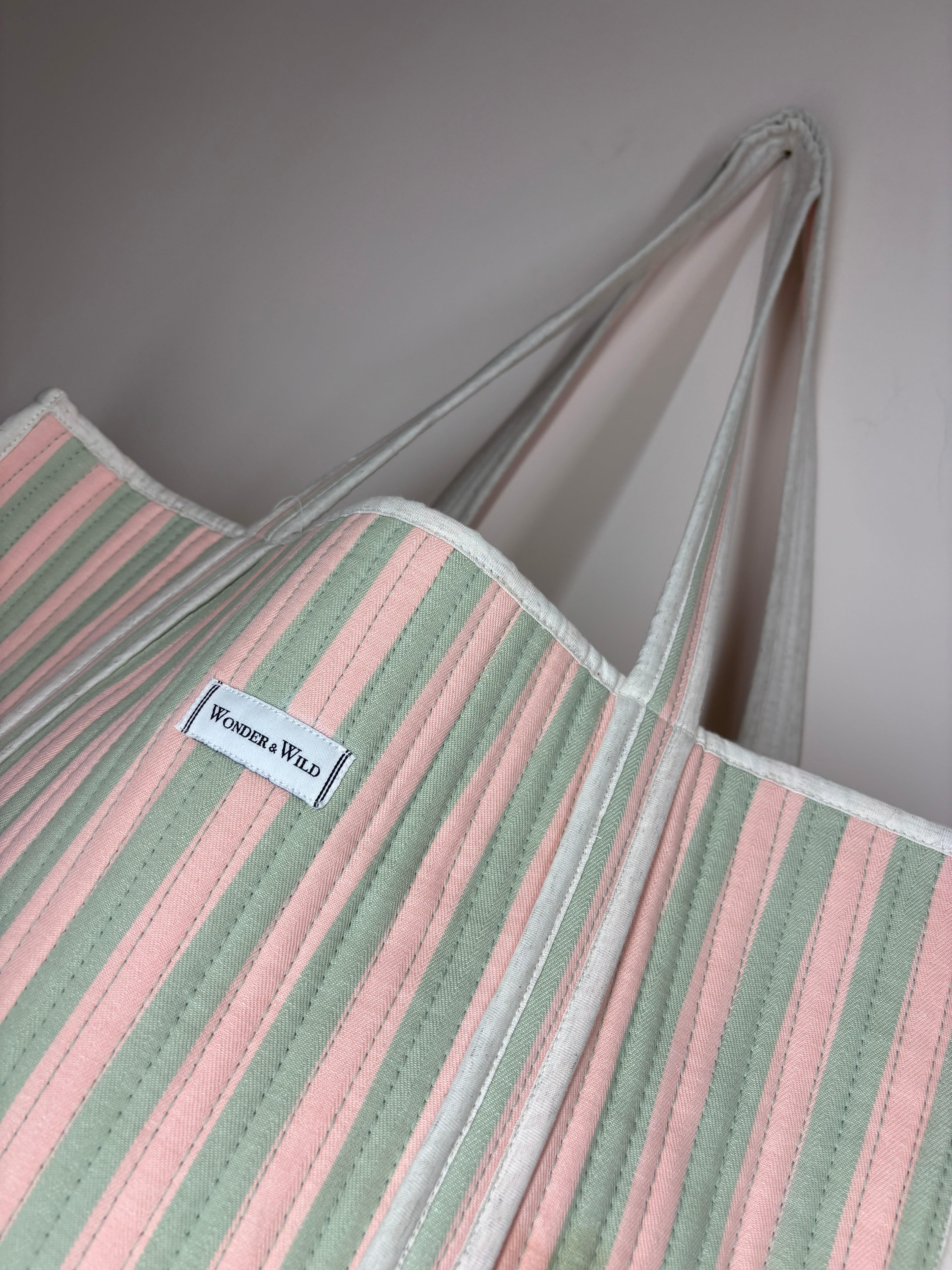 Riviera Stripe Reversible Shopper