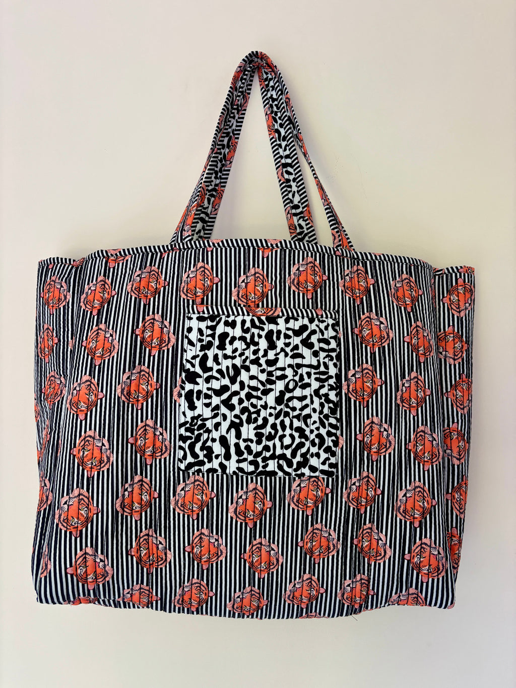 Tiger Face Reversible Shopper Bag