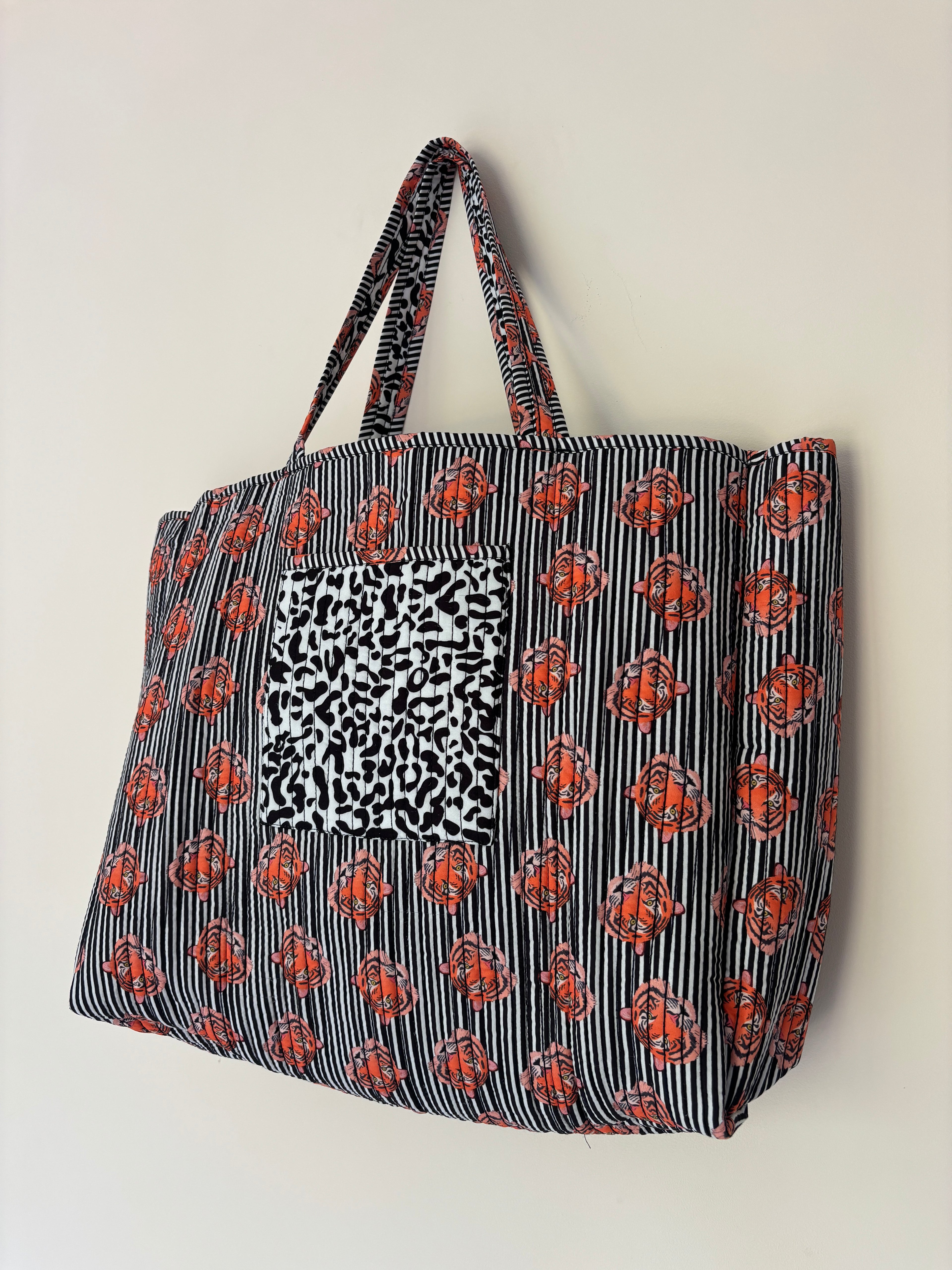 Tiger Face Reversible Shopper Bag