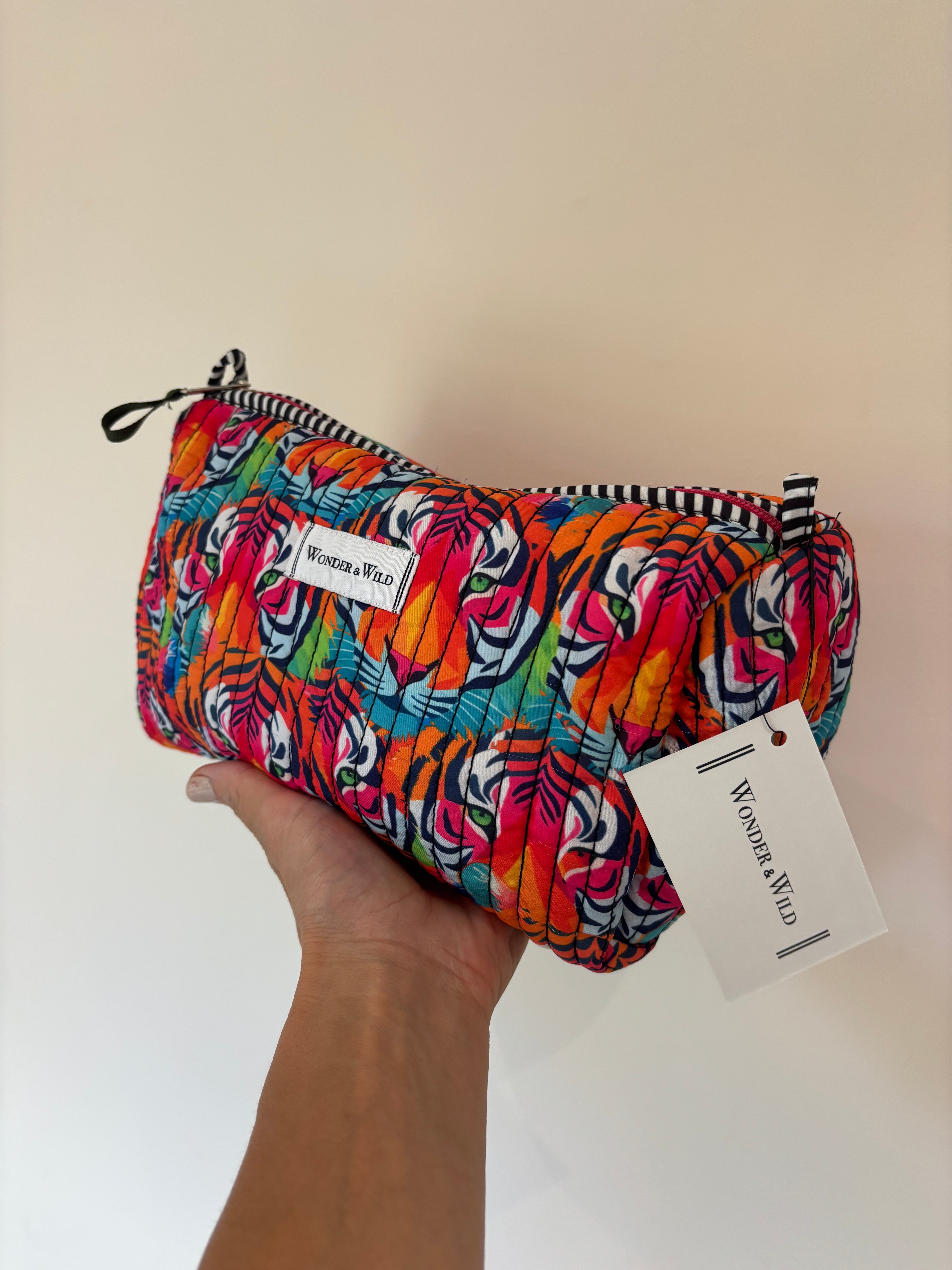 Wild Tiger Reversible Organiser Bag